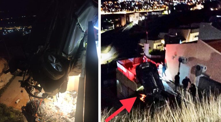 Νέος Βουτζάς: Νέες σοκαριστικές εικόνες από το αυτοκίνητο που έπεσε στον γκρεμό – Από εδώ έβγαλαν οι Πυροσβέστες ζωντανή μία γυναίκα! (φωτό)