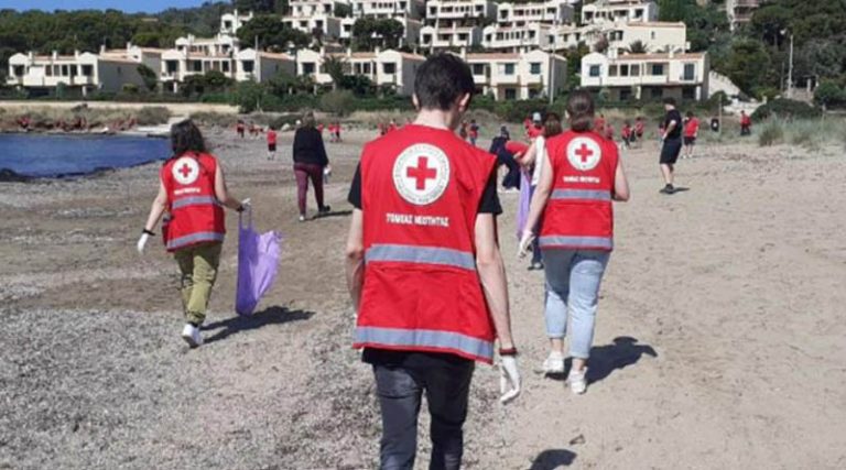 Μεγάλη περιβαλλοντική δράση του Ελληνικού Ερυθρού Σταυρού με τη συμμετοχή μαθητών  στο Λαύριο