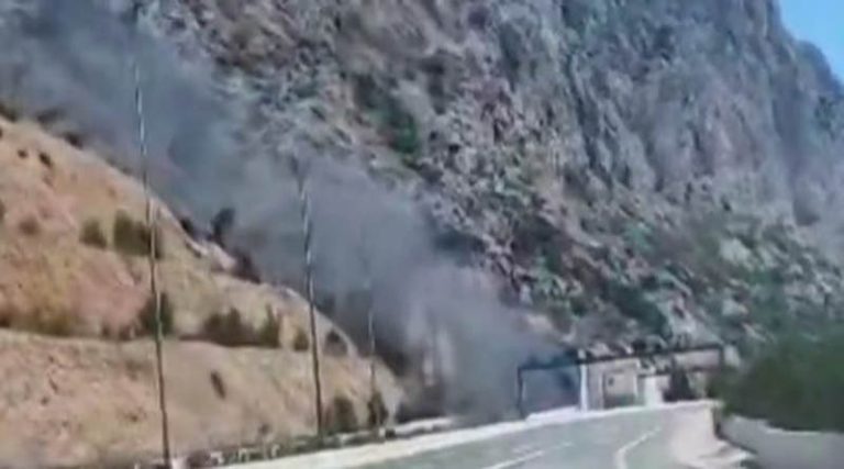 Φωτιά μέσα στο τούνελ της Κακιάς Σκάλας – Διακόπηκε η κυκλοφορία! (βίντεο)