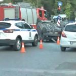 Η στιγμή που το αυτοκίνητο αναποδογυρίζει στη Λεωφόρο Μαραθώνος έξω από το Αρσάκειο – Βίντεο ντοκουμέντο