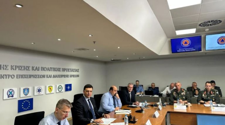Σύσκεψη στο Υπουργείο Κλιματικής Κρίσης και Πολιτικής Προστασίας για την αντιπυρική περίοδο
