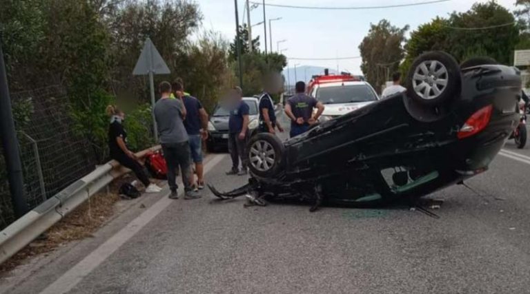 Σαρωνίδα: Toύμπαρε αυτοκίνητο στην Λεωφόρο Αθηνών – Σουνίου!