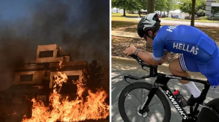 Φωτιά στον Κουβαρά: Απίστευτη καταγγελία  πρωταθλητή ποδηλασίας ΑμεΑ για αστυνομικό – “Να δω πως θα τρέξεις να φύγεις εσύ”
