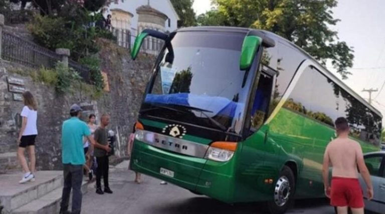 Τρόμος στη Ζαγορά Πηλίου: Λεωφορείο σηκώθηκε στον «αέρα»!