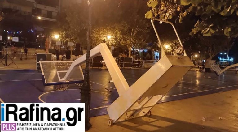 Ραφήνα: Όλα έτοιμα για το 3x3GR Greek National Challenge στην κεντρική πλατεία (φωτό)