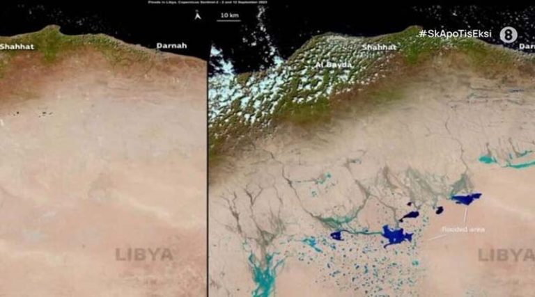 Η κακοκαιρία Daniel σχημάτισε «λίμνες» στην έρημο Σαχάρα – Σβήνουν οι ελπίδες για επιζώντες στην Λιβύη