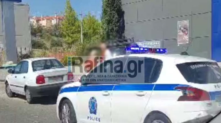Πικέρμι: Τροχαίο στη Λεωφόρο Μαραθώνος – Περιπολικό της Αστυνομίας στο σημείο (φωτό)