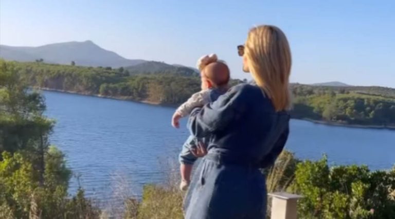 Απόδραση στη Λίμνη του Μαραθώνα για την Ιωάννα Μαλέσκου, μαζί με την κόρη της! (φωτό)