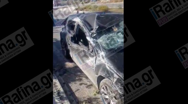 Σπάτα: Σοκαριστικό τροχαίο – Βγήκε από αυτό το αυτοκίνητο χωρίς γρατζουνιά! (φωτό & βίντεο)