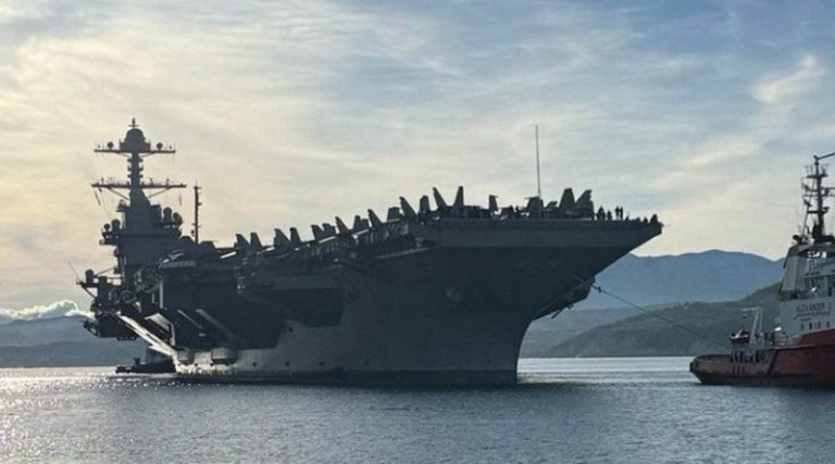 Στη Σούδα το γιγαντιαίο πυρηνοκίνητο αεροπλανοφόρο των ΗΠΑ «USS Gerald Ford»