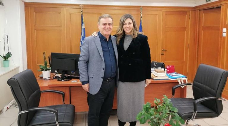 Παλλήνη: Συνάντηση του Δημάρχου Χρήστου Αηδόνη με την Υπουργό Κοινωνικής Συνοχής και Οικογένειας Σοφία Ζαχαράκη