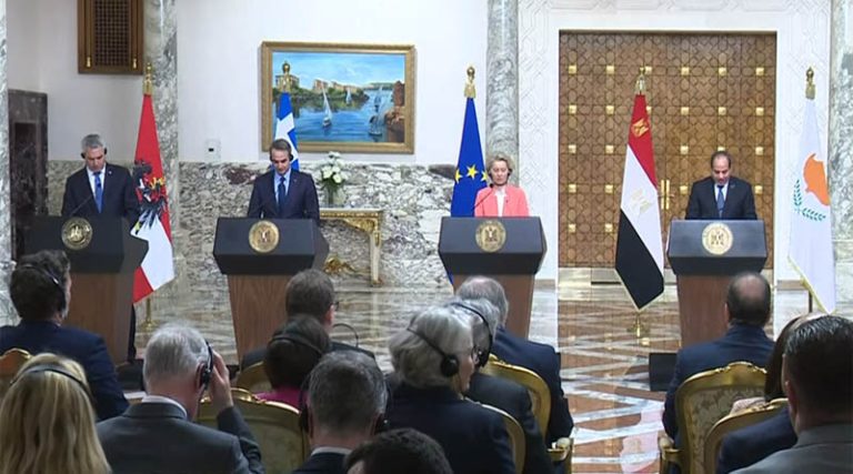 Υπεγράφησαν οι συμφωνίες της Αιγύπτου με την ΕΕ και την Ελλάδα