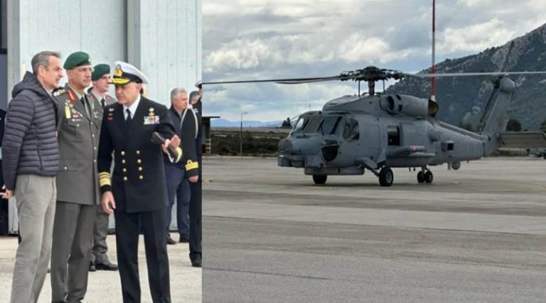 Μαραθώνας: Το Πολεμικό Ναυτικό παρέλαβε παρουσία Μητσοτάκη, τα τρία νέα ελικόπτερα Romeo MH-60R Seahawk (φωτό & βίντεο)