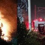 Αχαρνές:  Φωτιά σε εγκαταλελειμμένο κτίριο δίπλα στις γραμμές του τρένου! (φωτό)