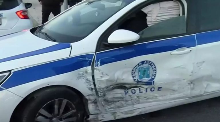 Αυτοκίνητο συγκρούστηκε με περιπολικό – Τραυματίστηκε αστυνομικός! (φωτό)
