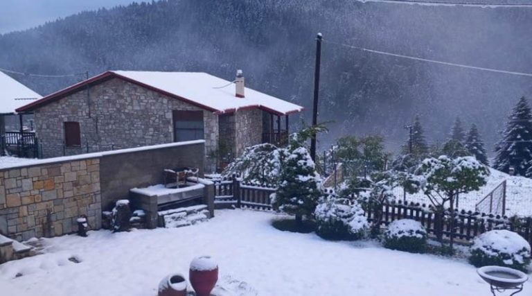 Κακοκαιρία: Πυκνή χιονόπτωση στο Περτούλι Τρικάλων – Live η πορεία τις επόμενες ώρες!