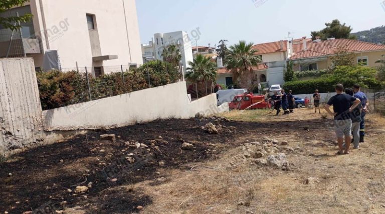 Ραφήνα: Φωτιά στην οδό Σουκατζίδη – Άμεση επέμβαση της Πολιτικής Προστασίας! (φωτό)